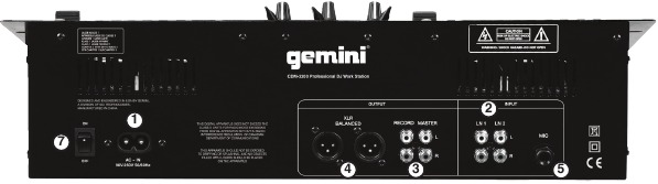Gemini - CDM-3200 - Achterkant Achterkant