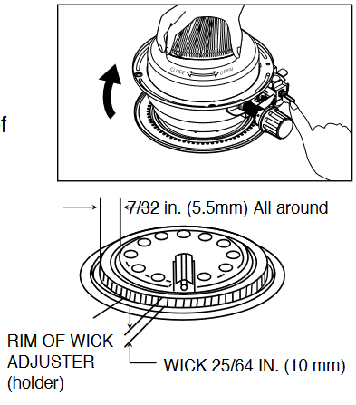 Dyna-Glo - WK95C6C - WICK REPLACEMENT Step 12 WICK VERVANGEN Stap 12