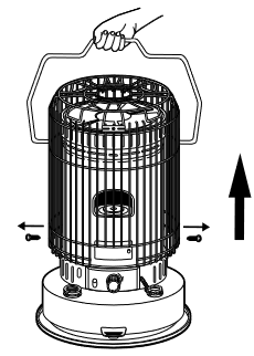 Dyna-Glo - WK95C6C - WICK REPLACEMENT Step 2 WICK VERVANGEN Stap 2