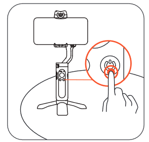 Hohem - iSTEADY V2 - Wat te doen als de gimbal niet waterpas staat na het inschakelen? Stap 1 Wat te doen als de gimbal niet waterpas staat na het inschakelen? Stap 1