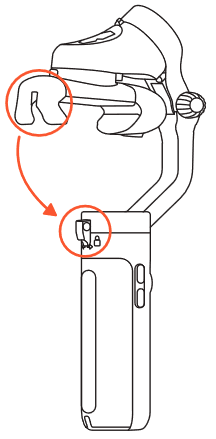 Hohem - iSTEADY V2 - Hoe vouw je de Gimbal op? Stap1 Hoe vouw je de Gimbal op? Stap1