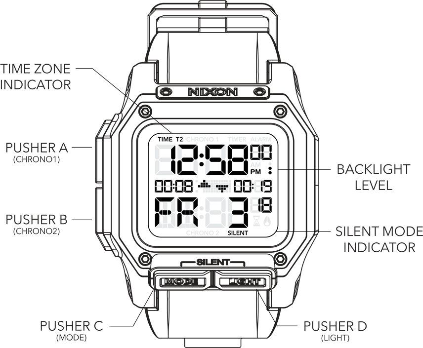 NIXON - Regulus - TIJDMODUS TIJDMODUS
