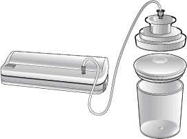 FoodSaver - Vac 550 - Hoe vacuüm te verpakken met FoodSaver Designer Canisters stap 2 Hoe vacuüm te verpakken met FoodSaver Designer Canisters stap 2