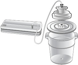 FoodSaver - Vac 550 - Hoe vacuüm te verpakken met FoodSaver Bulk Storage en Square Canisters stap 3 Hoe vacuüm te verpakken met FoodSaver Bulk Storage en Square Canisters stap 3