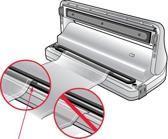 FoodSaver - Vac 550 - Vacuüm verpakken met kant-en-klare en op maat gemaakte FoodSaver-zakken stap 1 Vacuüm verpakken met kant-en-klare en op maat gemaakte FoodSaver-zakken stap 1
