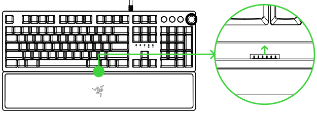 Razer - Huntsman Elite - Polssteun Polssteun