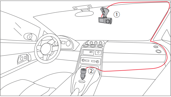 Vava - VA-VD009 - Dashcam installeren Dashcam installeren