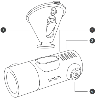 Vava - VA-VD009 - Productdiagram Stap 1 Productdiagram Stap 1
