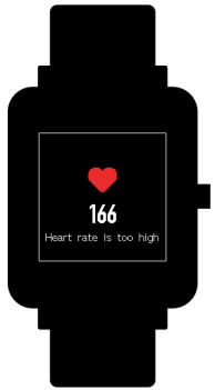 Amazfit - Bip - Hartslagwaarschuwing Hartslagwaarschuwing
