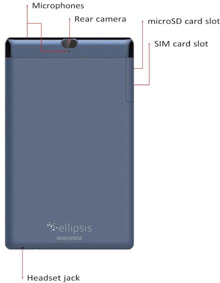 Verizon - Ellipsis 8HD - Over uw tablet Achterkant Over uw tablet Achterkant