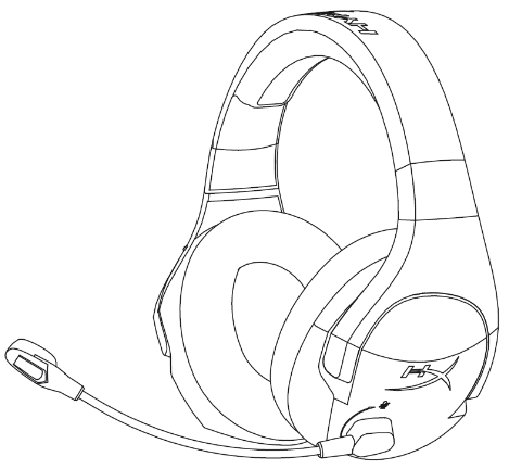 HYPERX - Cloud Stinger Wireless HX-HSCSW-BK - Overzicht Stap 1 Overzicht Stap 1