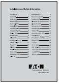 EATON - 3S - Informatie en veiligheidsinstructie Informatie en veiligheidsinstructie