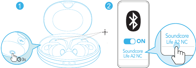 Soundcore - Life A2 NC - Koppelen met een ander apparaat Koppelen met een ander apparaat