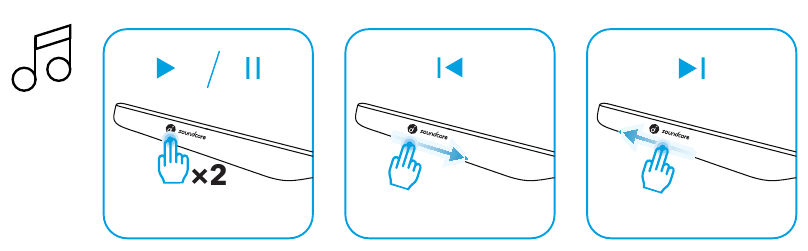Soundcore - Frames - Muziekbediening Muziekbediening