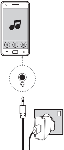 Creative - Pebble V3 - AUX-in-modus AUX-in-modus