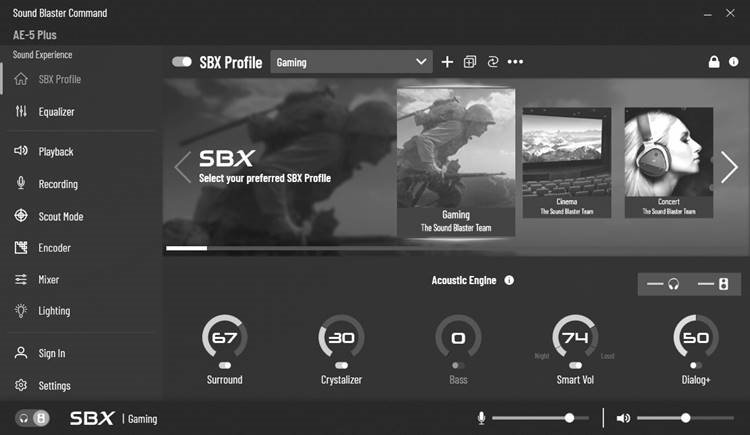 Creative - Sound BlasterX AE-5 Plus - Software Software