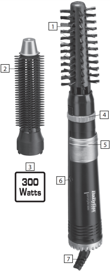 BaByliss - Airstyle 300 - Eigenschappen Eigenschappen