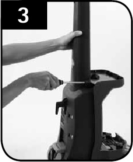 Hoover - Power Scrub - Handgreep bevestigen stap 2 Handgreep bevestigen stap 2