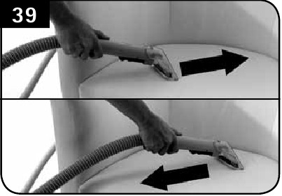 Hoover - Power Scrub - Bekleding reinigen stap 1 Bekleding reinigen stap 1
