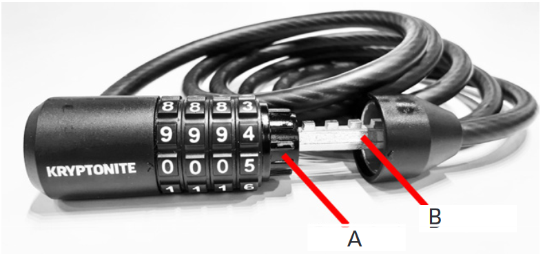 Allegion - Kryptonite 815 Combo - HOE TE GEBRUIKEN - Stap 1 - Open het slot HOE TE GEBRUIKEN - Stap 1 - Open het slot