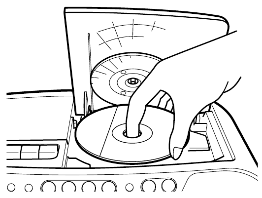Sony - CFD-S07CP - Een CD/MP3-schijf afspelen - Stap 1 Een CD/MP3-schijf afspelen - Stap 1
