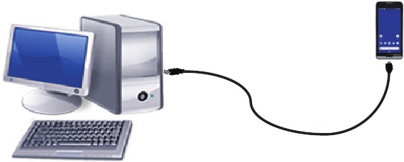 Datalogic - memor 20 - Opladen via USB - Stap 2 Opladen via USB - Stap 2