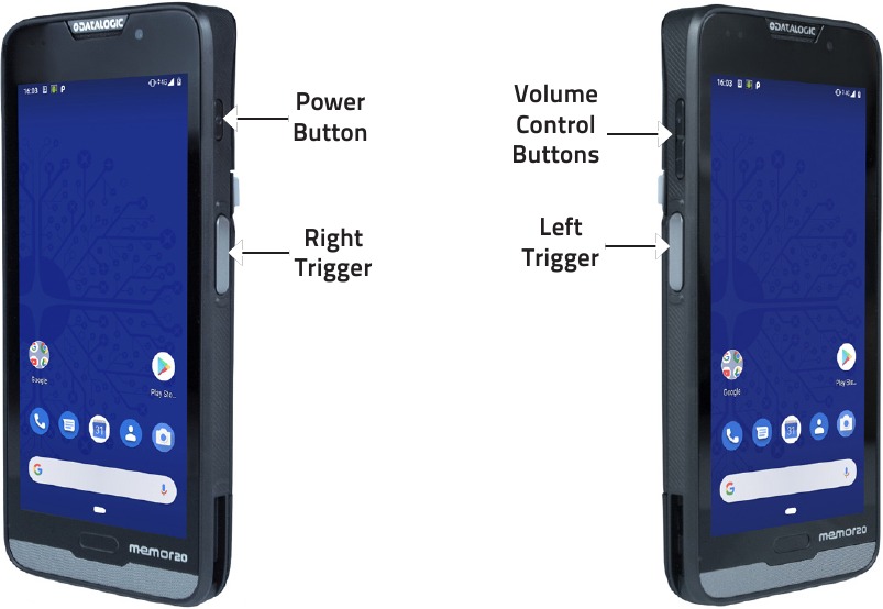 Datalogic - memor 20 - Zijaanzicht Zijaanzicht