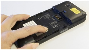 Datalogic - memor 20 - SIM-kaart installatie - Stap 4 SIM-kaart installatie - Stap 4
