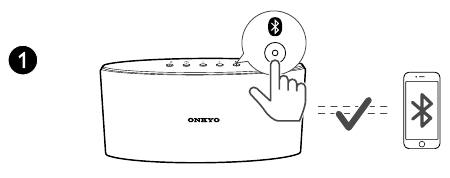 Onkyo - X3 - Bluetooth-verbinding - Stap 2 Bluetooth-verbinding - Stap 2