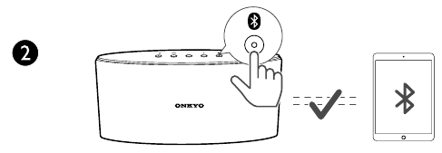Onkyo - X3 - Bluetooth-verbinding - Stap 3 Bluetooth-verbinding - Stap 3