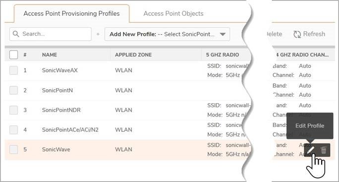 SonicWALL - SonicWave 641 - Het SonicWave-provisioneringsprofiel configureren Het SonicWave-provisioneringsprofiel configureren