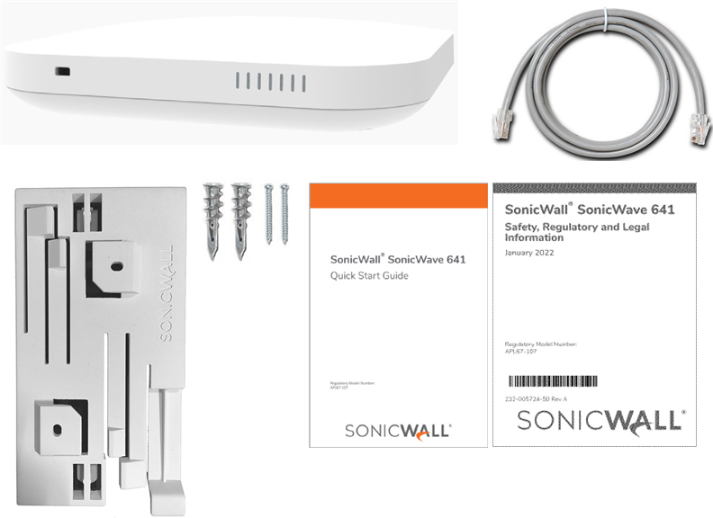 SonicWALL - SonicWave 641 - Inhoud van de verpakking Inhoud van de verpakking