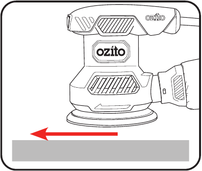 Ozito - ROS-2000 - Schuren - Stap 2 Schuren - Stap 2