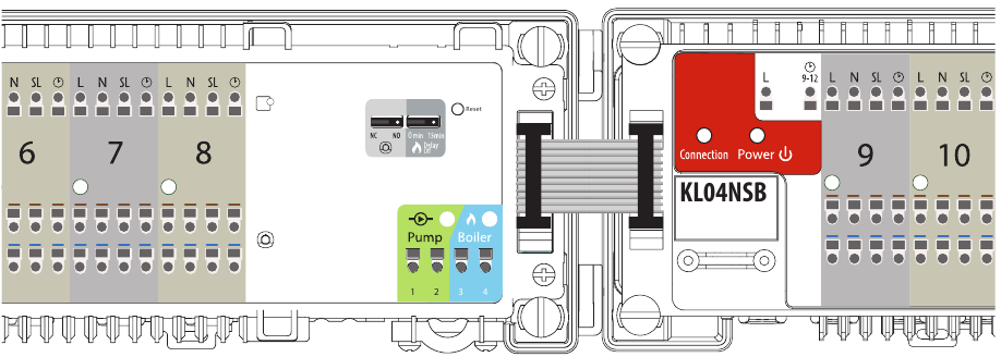 SALUS CONTROLS - KL08NSB - Seriële connector voor de KL04NSB-uitbreiding Seriële connector voor de KL04NSB-uitbreiding