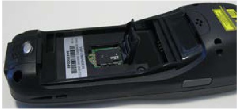 DATALOGIC - Memor X3 - Plaats de microSD-kaart Plaats de microSD-kaart
