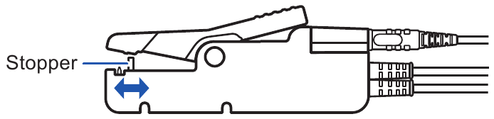 Hioki - L2002 - Afstellingsmethode voor de positioneringsstop - Stap 2 Afstellingsmethode voor de positioneringsstop - Stap 2
