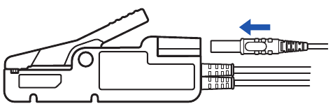 Hioki - L2002 - De retourkabel aansluiten - Stap 1 De retourkabel aansluiten - Stap 1