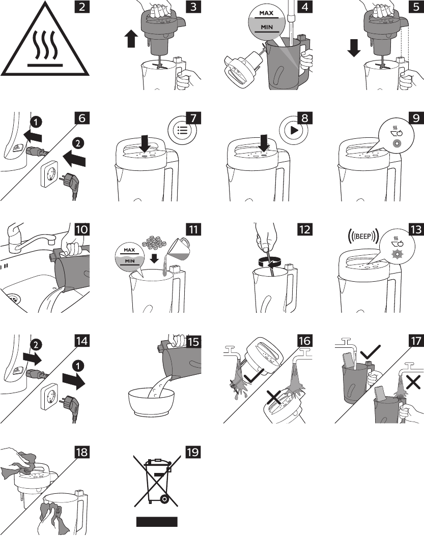 Philips - Viva HR2203 - Instructies Instructies