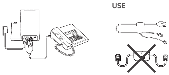 plantronics - Savi W730 - Vaste telefoon: Aansluiten en bellen - Stap 3 Vaste telefoon: Aansluiten en bellen - Stap 3