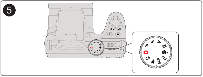 Kodak - Pixpro AZ361 - De modusknop gebruiken De modusknop gebruiken