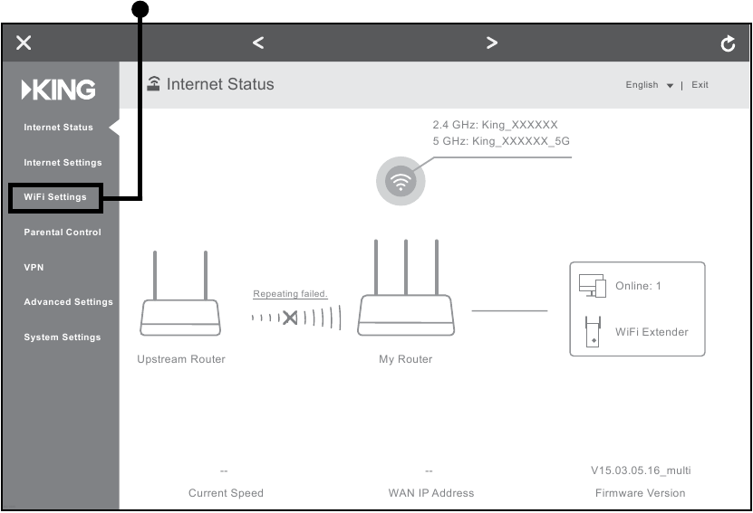 KING - WiFiMax KWM2000 - Eerste Gebruik - Stap 2 Eerste Gebruik - Stap 2