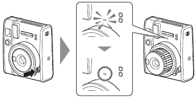 Fujifilm - instax mini 40 - Foto's maken - Zet de camera aan Foto's maken - Zet de camera aan