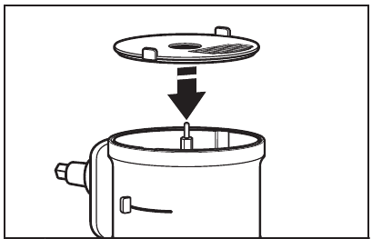 KitchenAid - KSM2FPA - De dobbelsteenschijf en het mes installeren - Stap 2 De dobbelsteenschijf en het mes installeren - Stap 2