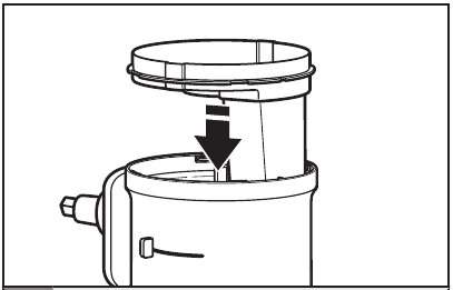 KitchenAid - KSM2FPA - De omkeerbare raspschijf installeren -Stap 1 De omkeerbare raspschijf installeren -Stap 1