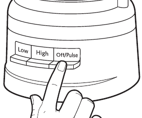De keukenmachine uitschakelen