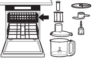 KitchenAid - KFP0718L - Het reinigen van de keukenmachine - Vaatwasmachinebestendig Het reinigen van de keukenmachine - Vaatwasmachinebestendig