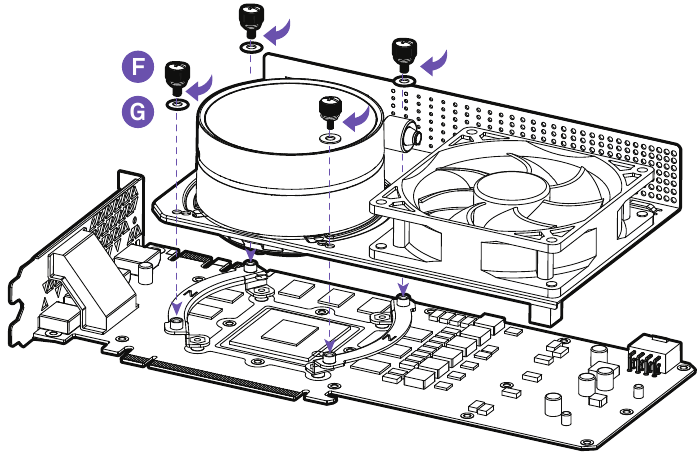 NZXT - Kraken G12 - STAP 8 - INSTALLEER DE GPU-BEUGEL STAP 8 - INSTALLEER DE GPU-BEUGEL