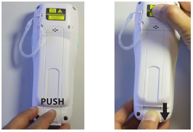 Datalogic - Memor X3 Healthcare - Batterij Installatie - Stap 1 Batterij Installatie - Stap 1