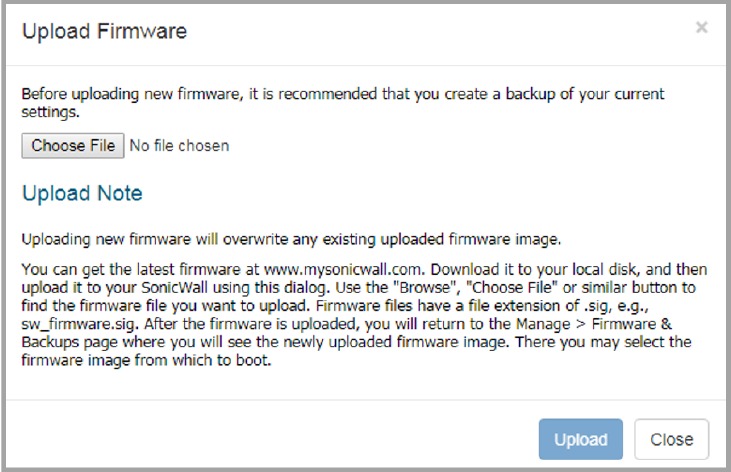 SonicWALL - TZ570 - De nieuwste firmware ophalen De nieuwste firmware ophalen