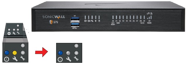 SonicWALL - TZ570 - Het TZ-apparaat inschakelen Het TZ-apparaat inschakelen
